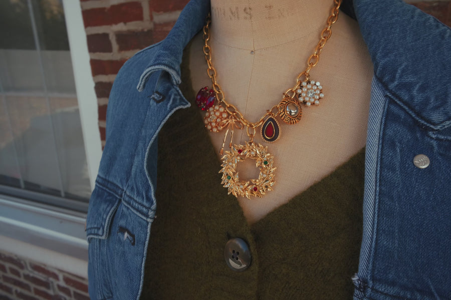 One-of-a-Kind Wreath Charm Necklace