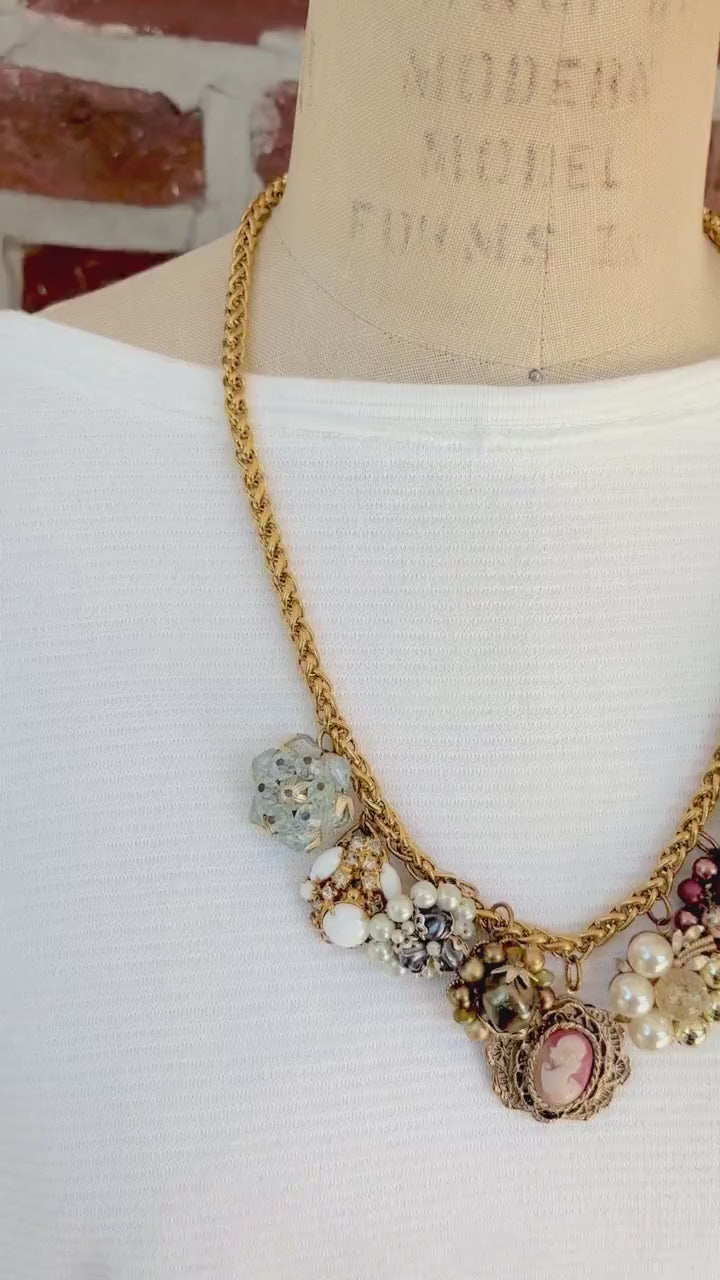 Lenora Dame Vintage Charm Necklace #5- One-of-a-Kind!