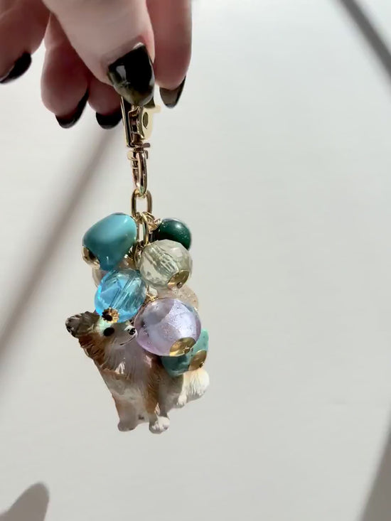 One-Of-A-Kind! Long Haired Chihuahua Bag Charm