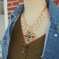 One-of-a-Kind Czech Glass Pendant Necklace