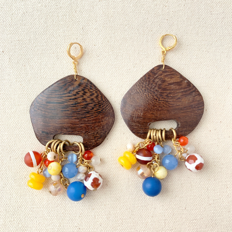 Folk Art Fortune Chandelier Earrings