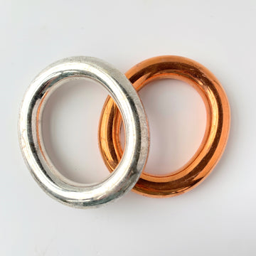 Big Chunky Metal Bangle Bracelet