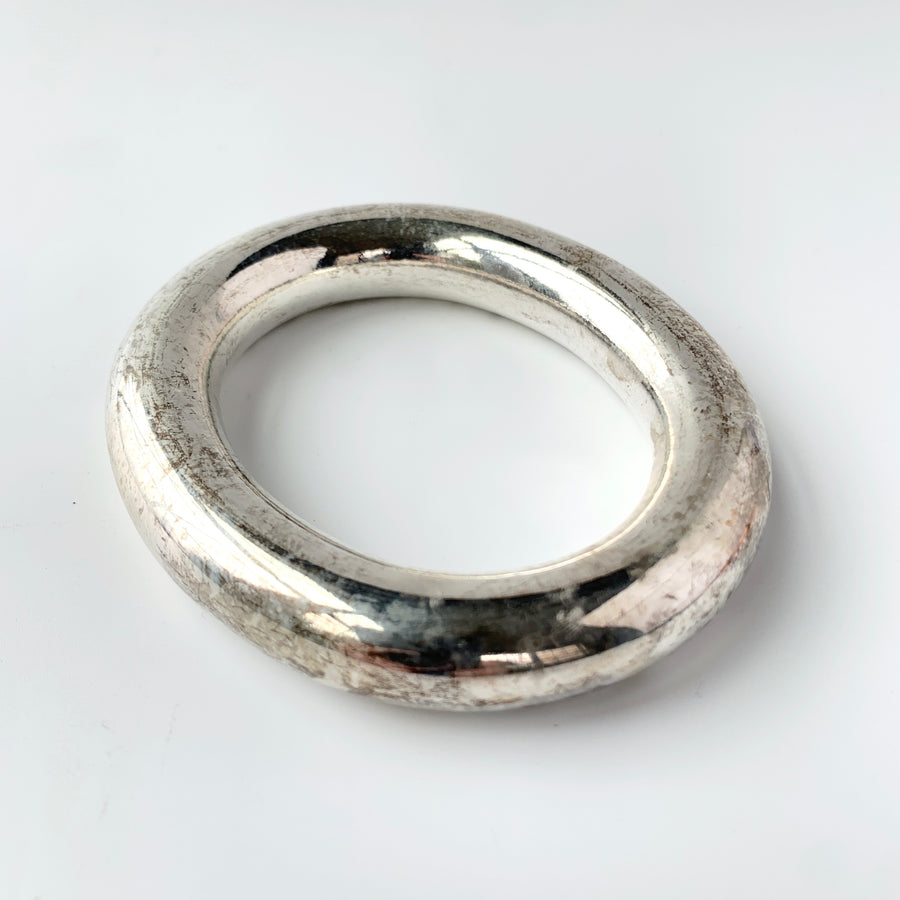 Big Chunky Metal Bangle Bracelet