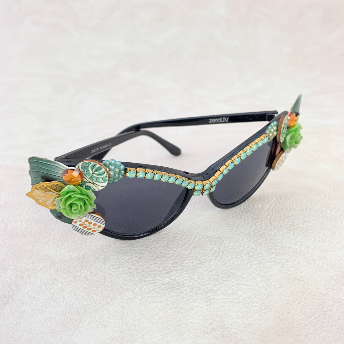 Folk Art Betty Embellished Cat Eye Sunglasses
