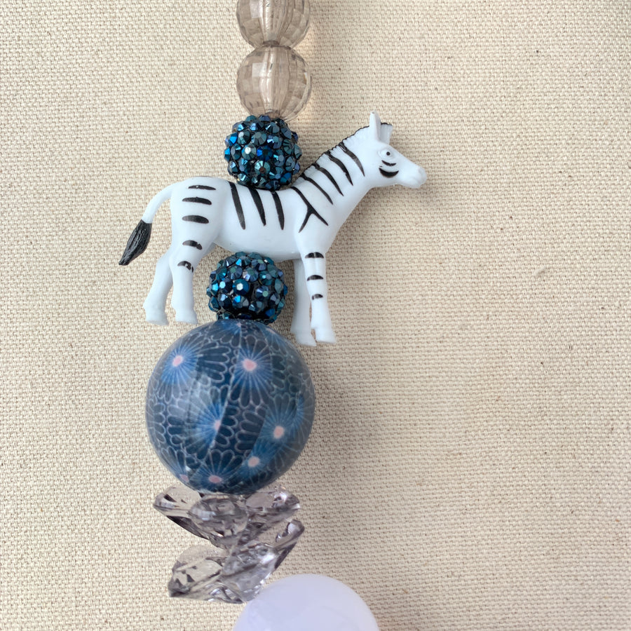 Zebra Queen Mum Statement Necklace