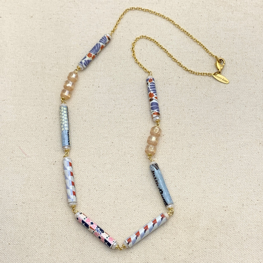 Folk Art Fortune Beaded Necklace