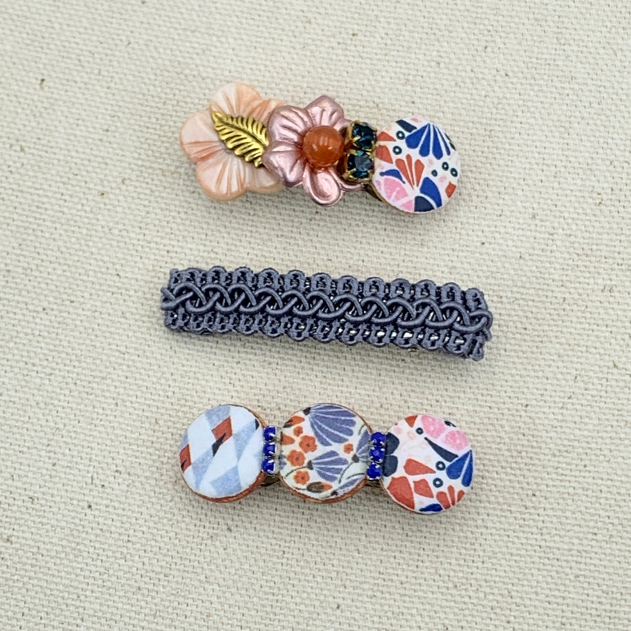 Folk Art Hair Barrette Sets