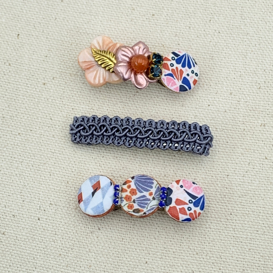 Folk Art Hair Barrette Sets