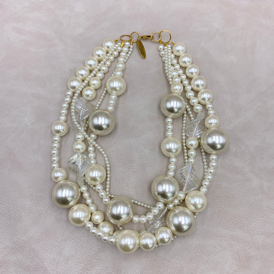 Magnolia Collection Pearl Layered Necklace