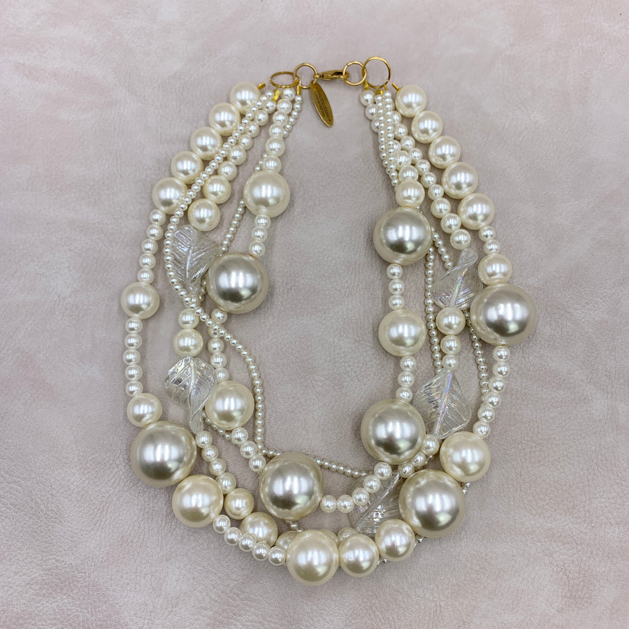 Magnolia Collection Pearl Layered Necklace