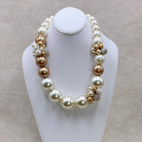 Magnolia Collection Pearl & Agate Statement Necklace