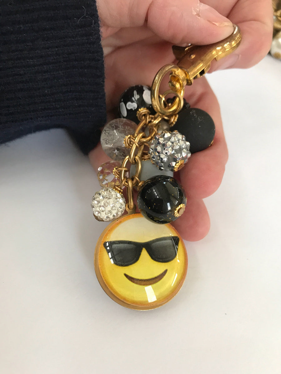 Lenora Dame Risky Business Emoji Bag Charm - Keychain Charm