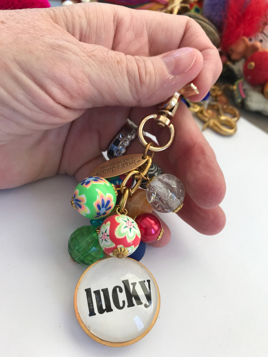 Lenora Dame Lucky Bauble Keychain Charm - Purse Charm