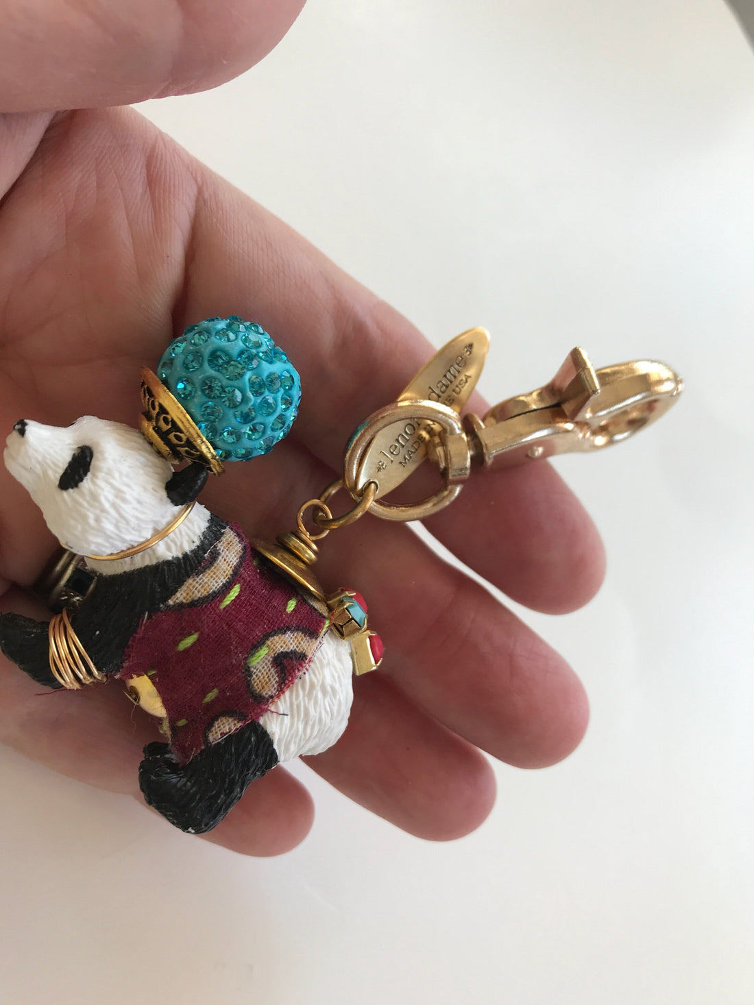 Lenora Dame Panda Keychain Charm