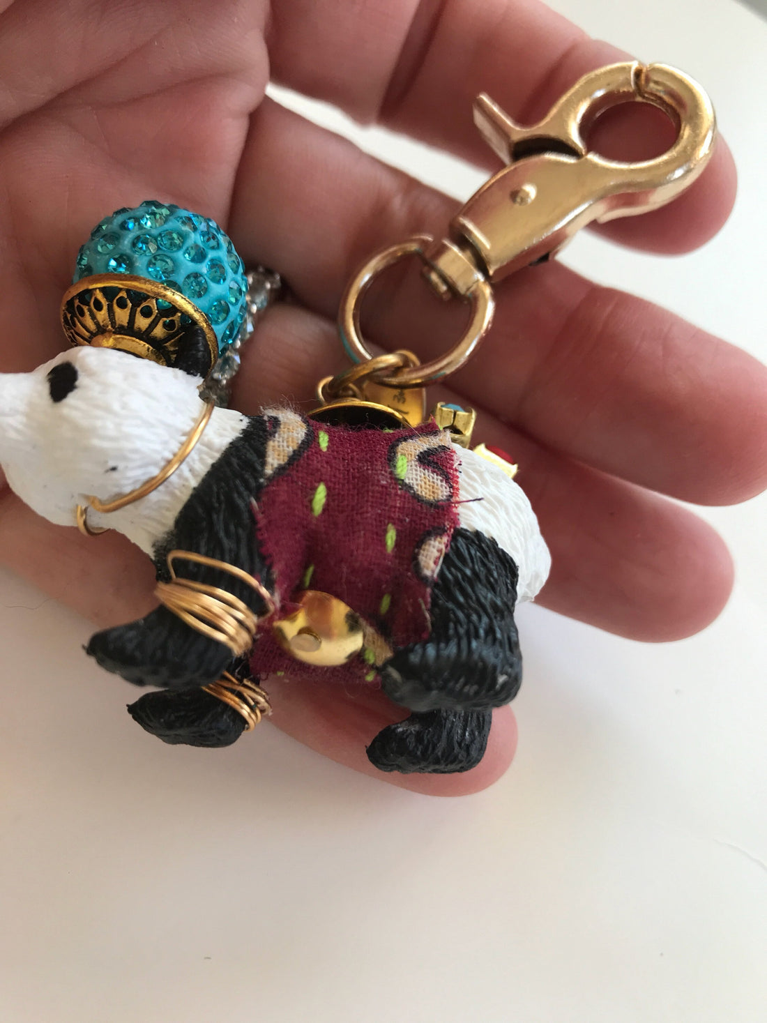 Lenora Dame Panda Keychain Charm