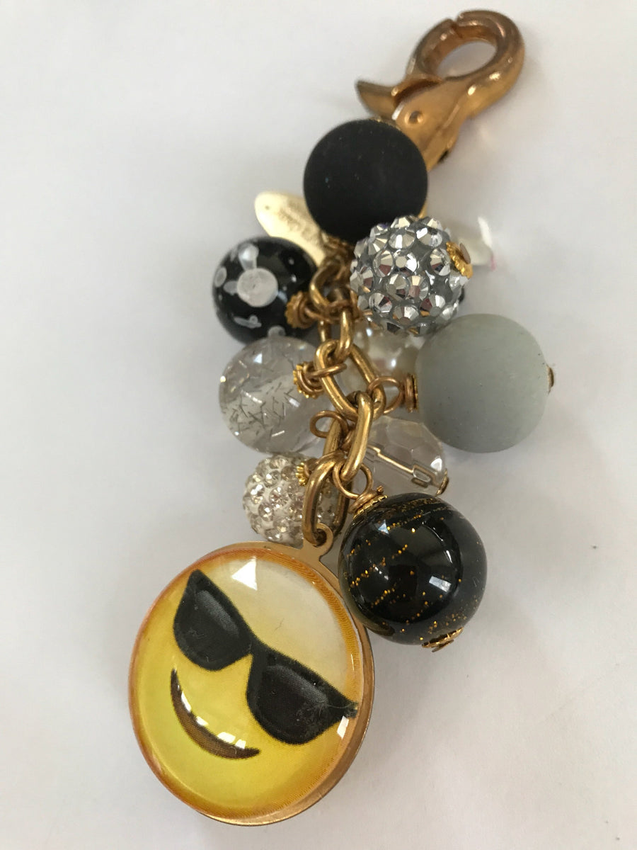 Lenora Dame Risky Business Emoji Bag Charm - Keychain Charm