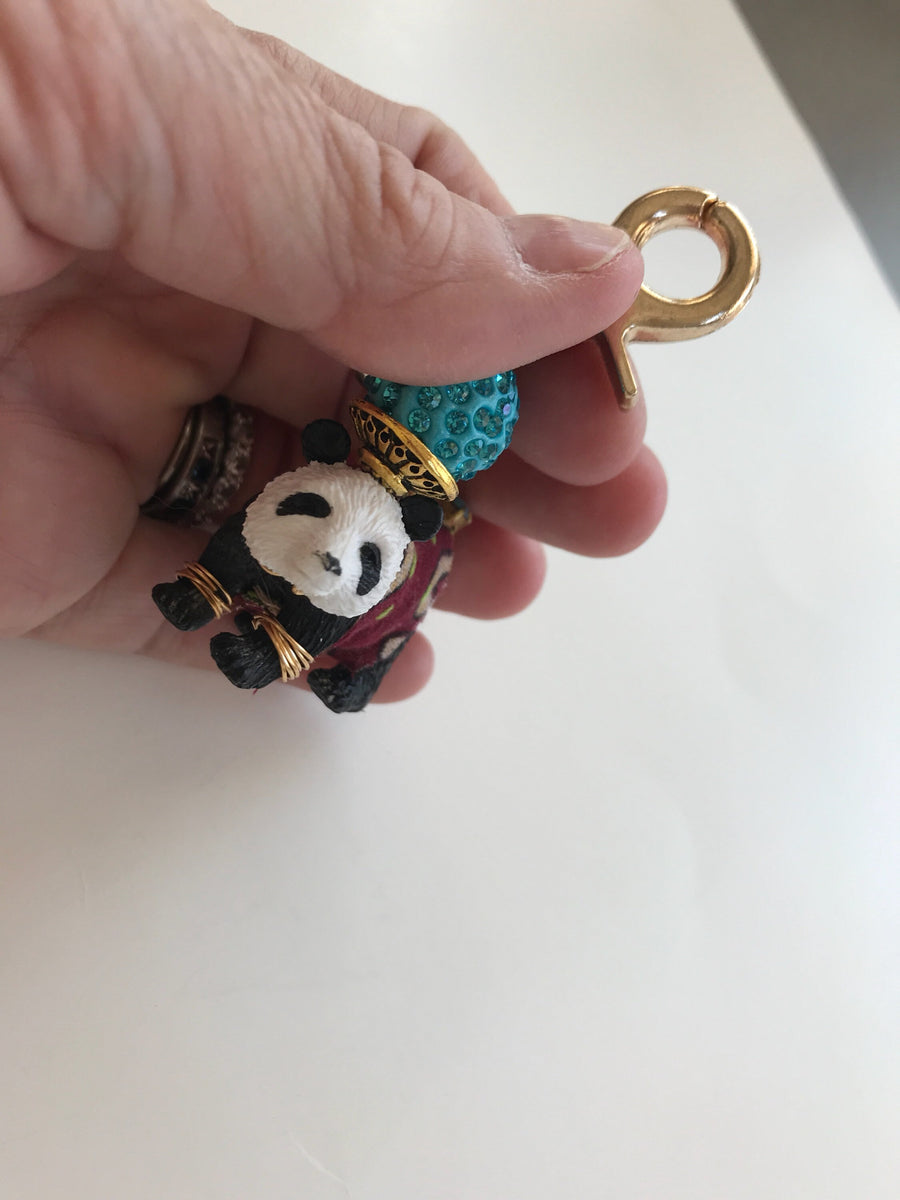 Lenora Dame Panda Keychain Charm