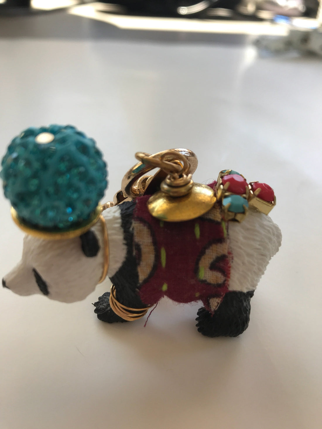 Lenora Dame Panda Keychain Charm