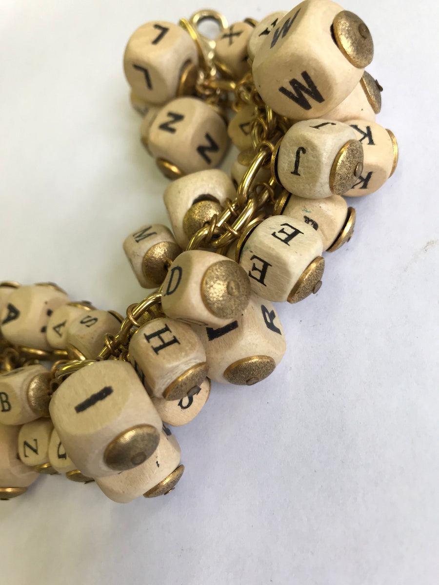 Lenora Dame Chunky Alphabet Bracelet