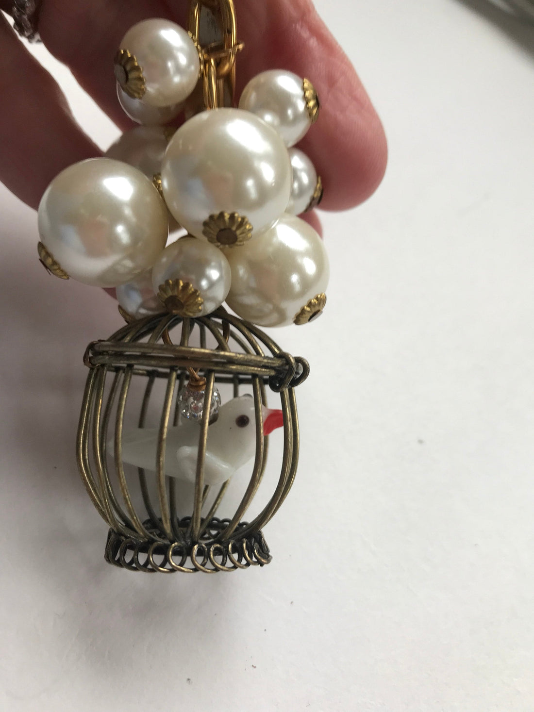 Lenora Dame I Know Why The Caged Bird Sings Keychain - Purse Charm