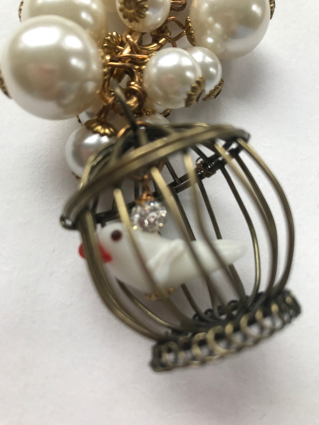 Lenora Dame I Know Why The Caged Bird Sings Keychain - Purse Charm