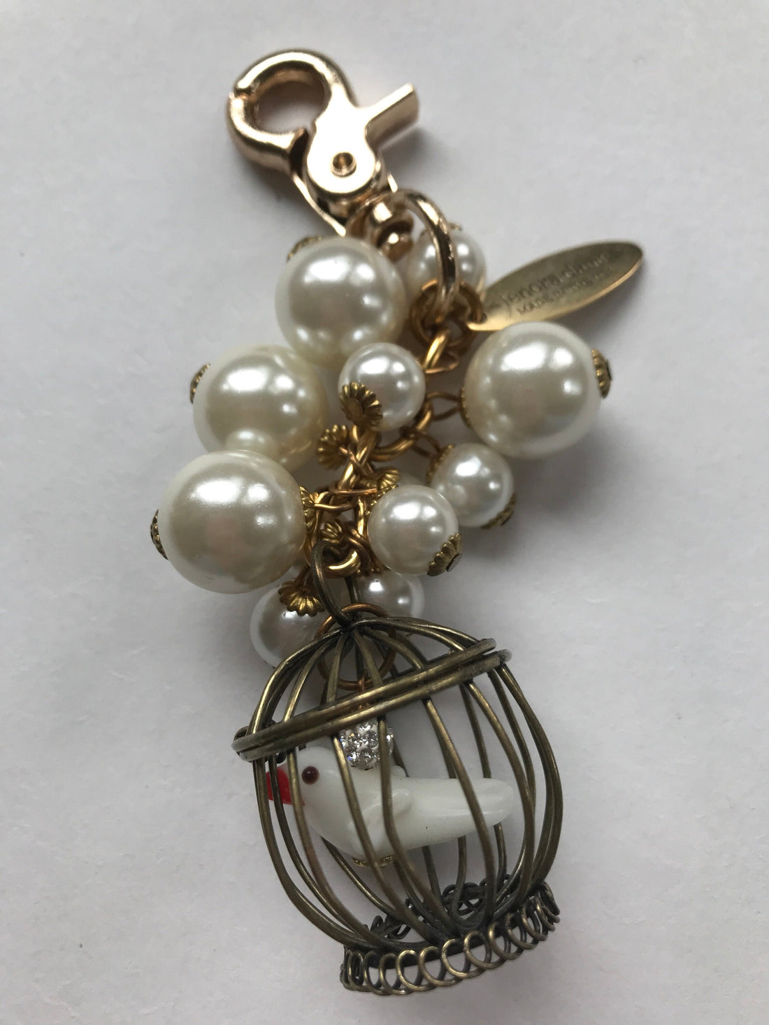 Lenora Dame I Know Why The Caged Bird Sings Keychain - Purse Charm
