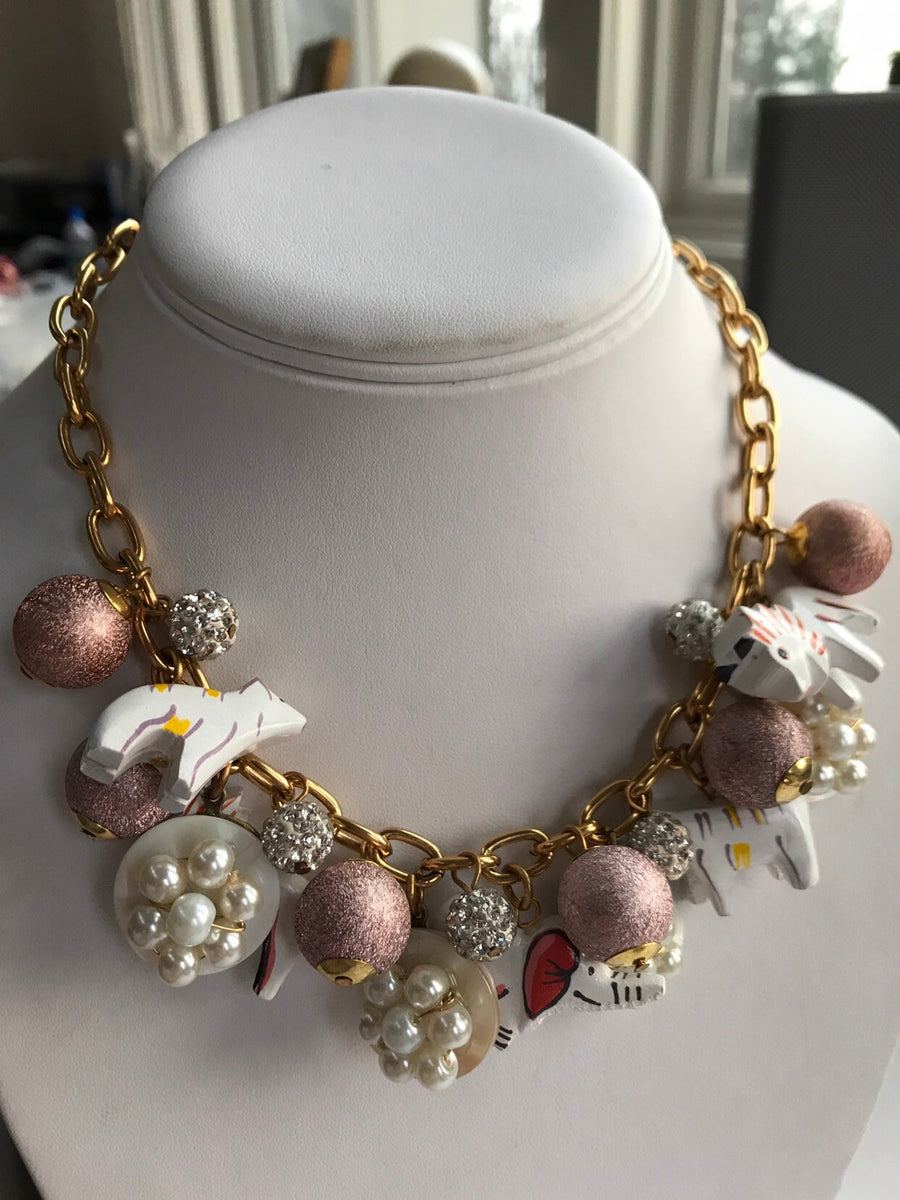 Lenora Dame Frosty Painted Animal Necklace