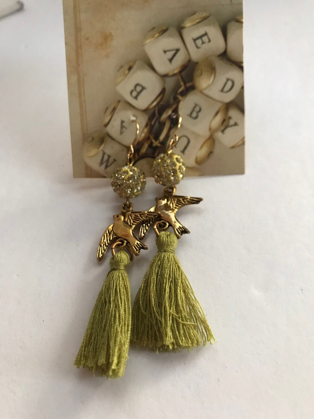 Lenora Dame Bird Tassel Earrings