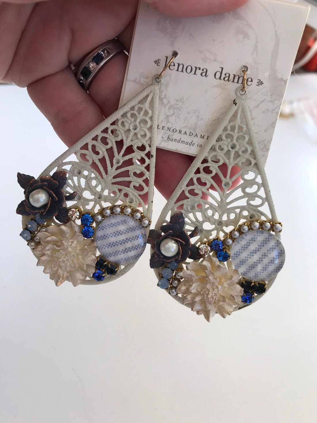 Lenora Dame Filigree Statement Earrings