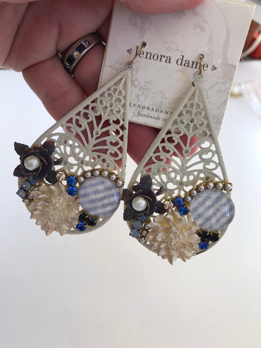 Lenora Dame Filigree Statement Earrings
