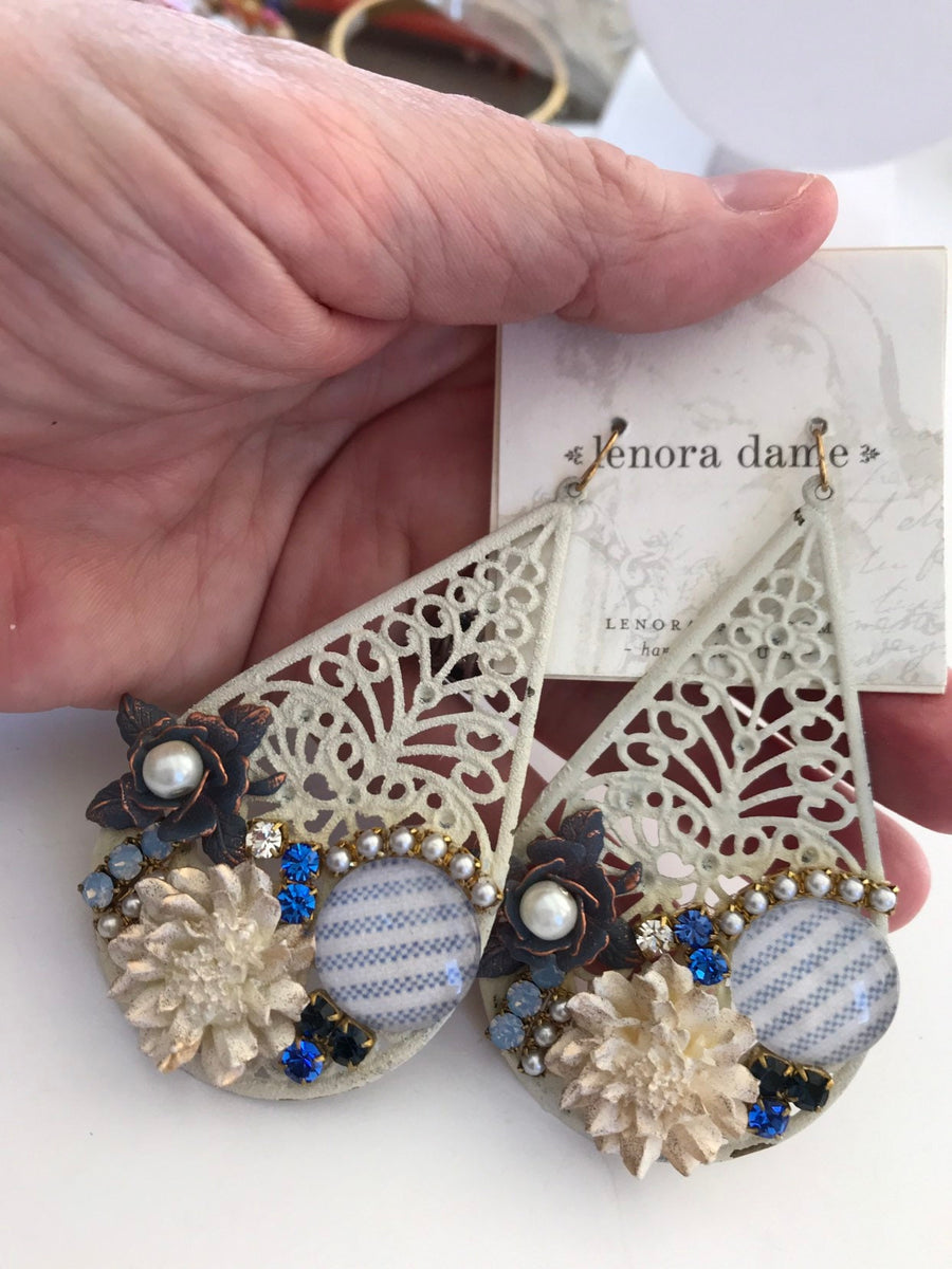 Lenora Dame Filigree Statement Earrings
