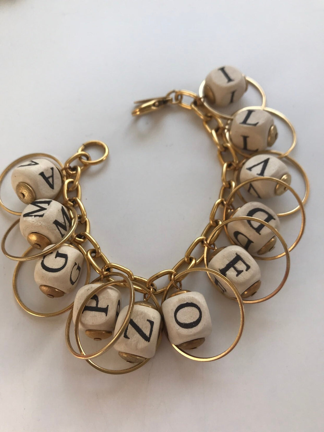 Lenora Dame Lightweight Alphabet Charm Bracelet