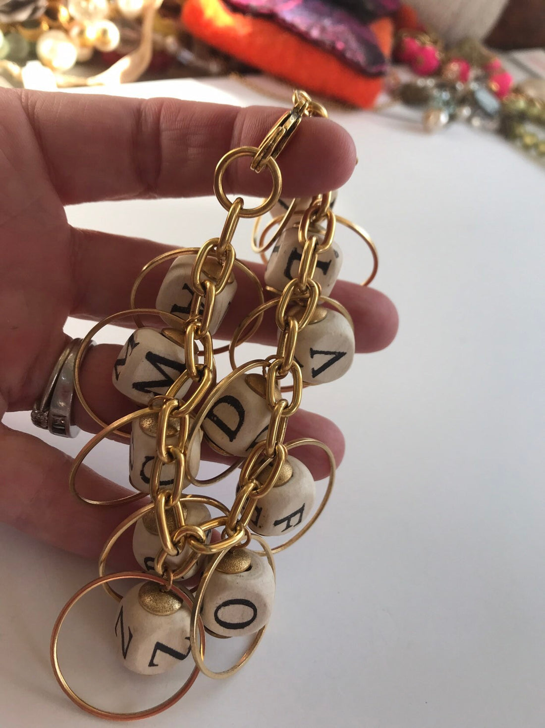 Lenora Dame Lightweight Alphabet Charm Bracelet