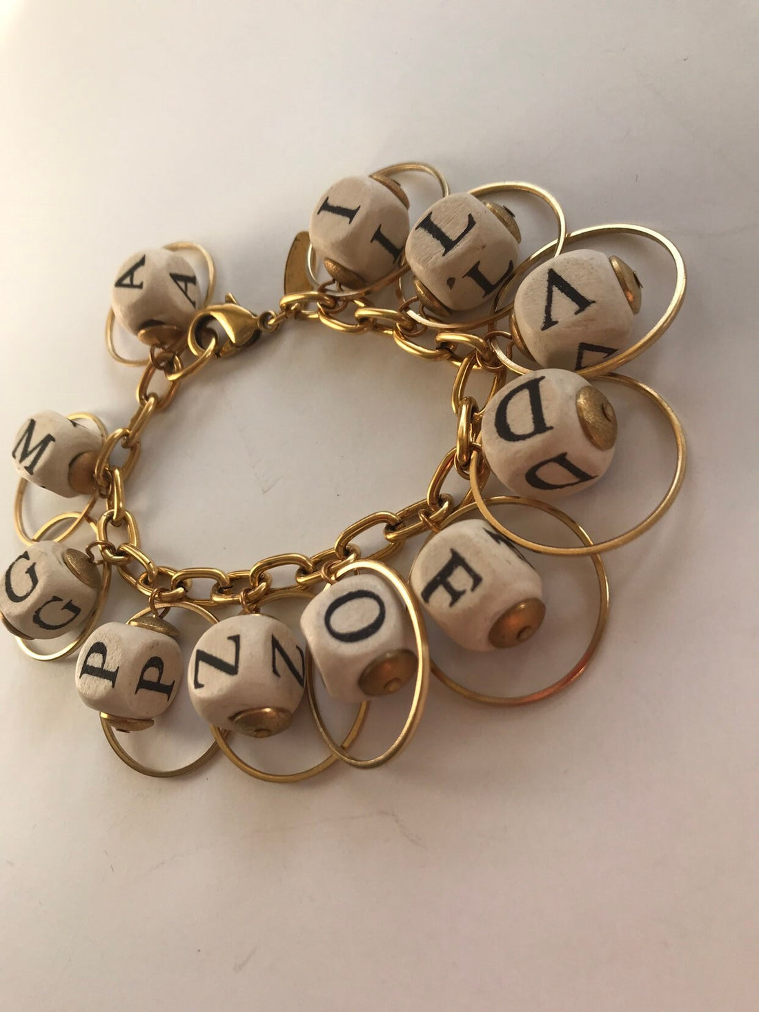 Lenora Dame Lightweight Alphabet Charm Bracelet