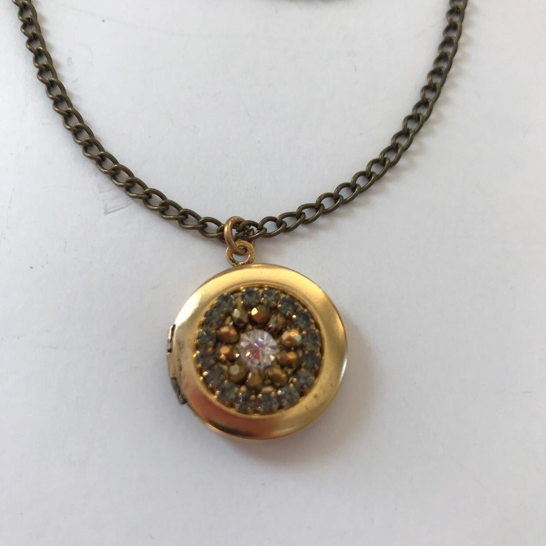 Lenora Dame Embellished Locket Necklace