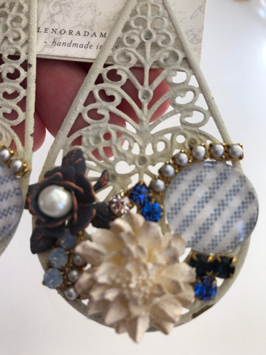 Lenora Dame Filigree Statement Earrings