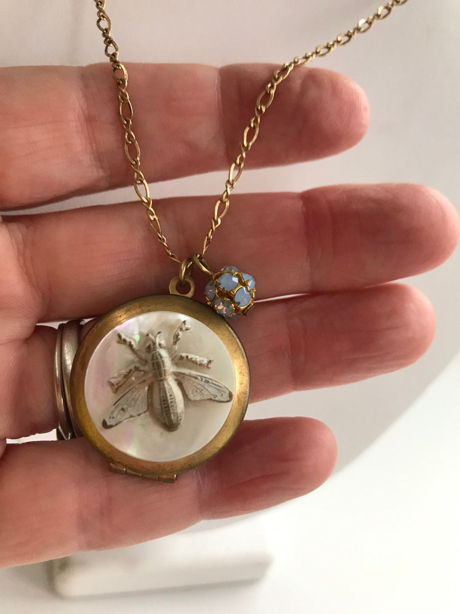 Lenora Dame Spelling Bee Locket Necklace