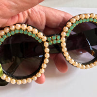 Lenora Dame Iris Sunnies Embellished Sunglasses