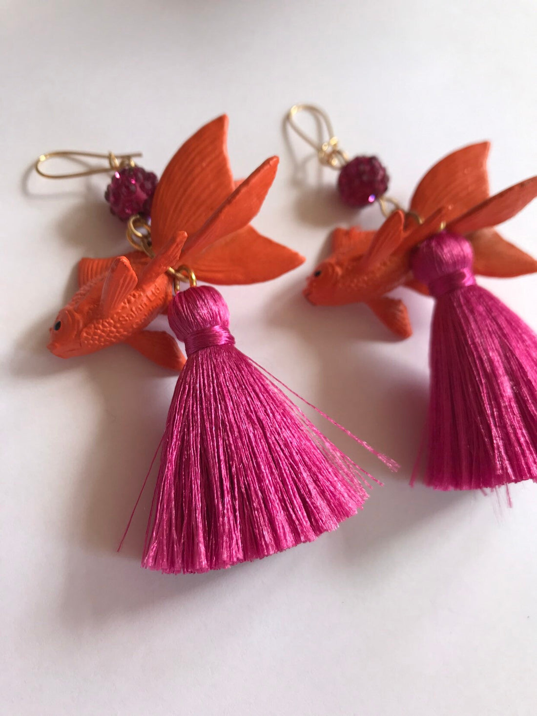 Lenora Dame Koi Tassel Earrings - Two Color Options