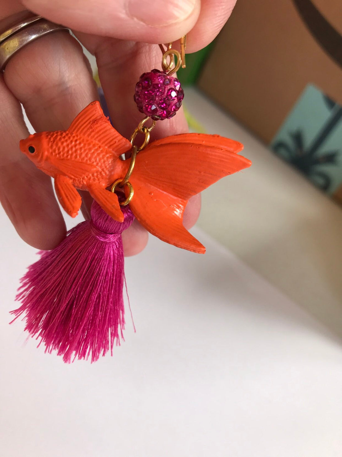Lenora Dame Koi Tassel Earrings - Two Color Options