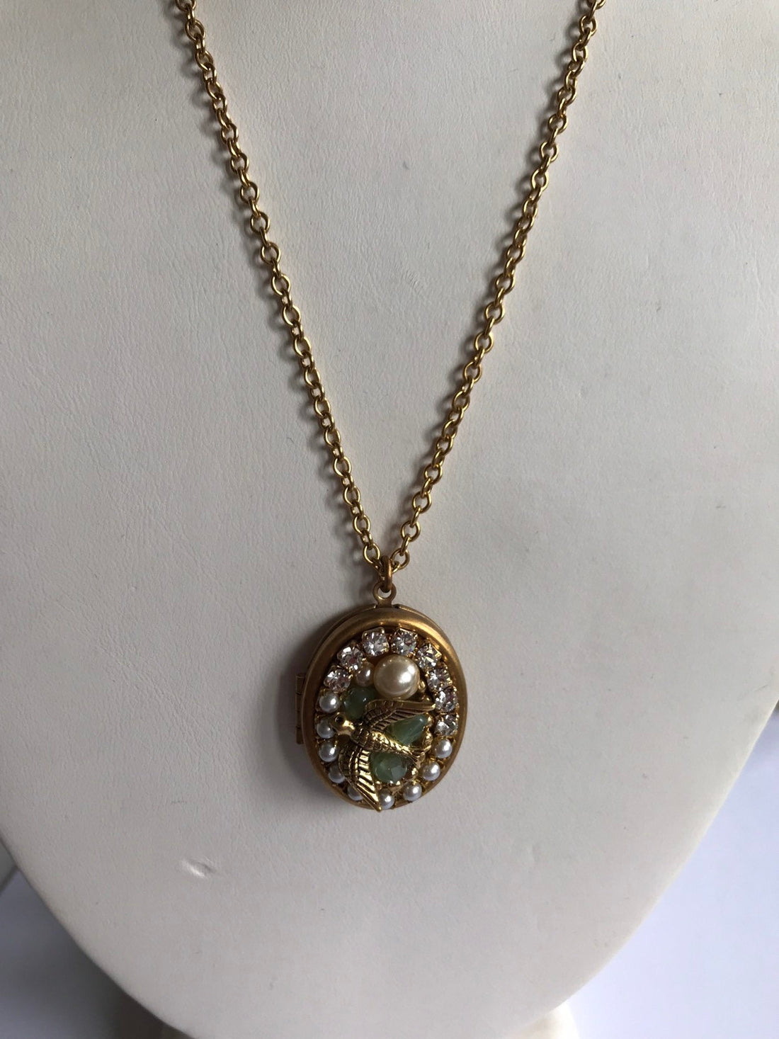 Lenora Dame Collage Locket Necklace