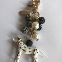 Lenora Dame Dalmatian Purse Charm - Keychain Charm