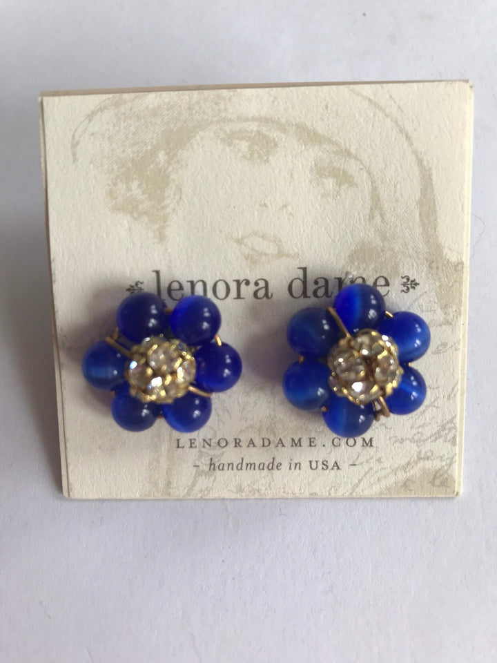 Lenora Dame Blue Girl Next Door Post Earrings