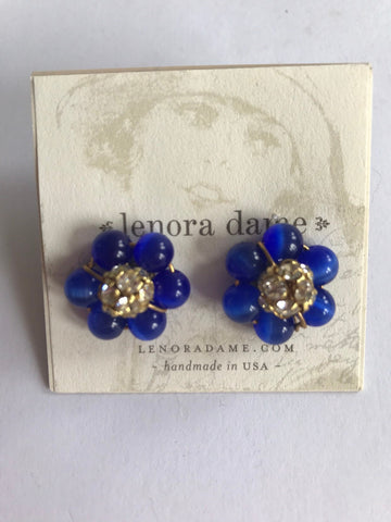 Lenora Dame Blue Girl Next Door Post Earrings