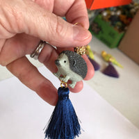 Lenora Dame Spiky Hedgehog Tassel Earrings