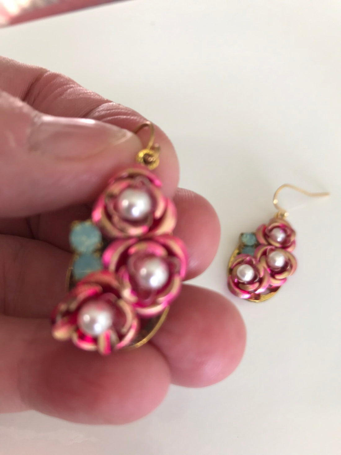 Lenora Dame Sweetest Ever Rose Drop Earrings