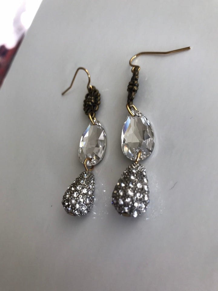 Lenora Dame Rhinestone Drop Crystal Earrings