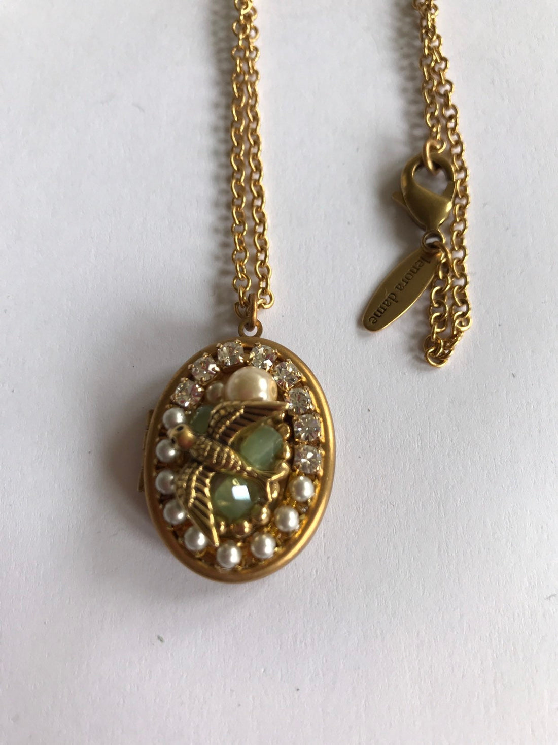 Lenora Dame Collage Locket Necklace