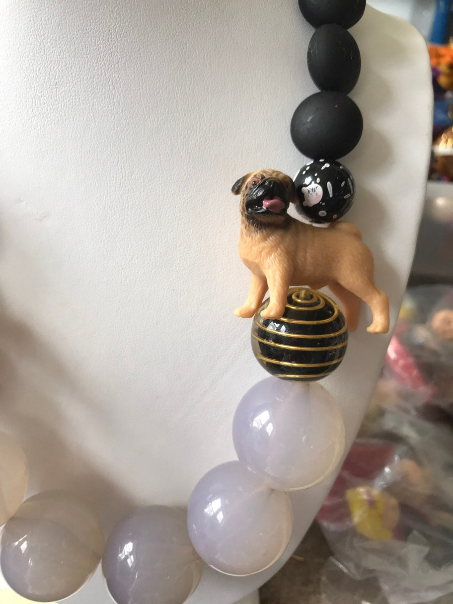 Lenora Dame Pug Queen Mum Choker Necklace
