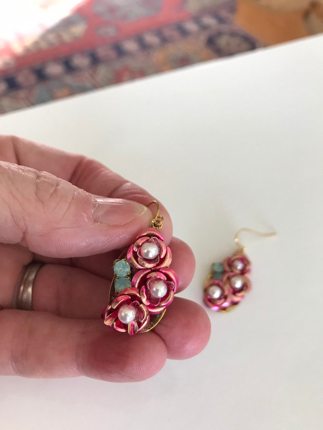 Lenora Dame Sweetest Ever Rose Drop Earrings